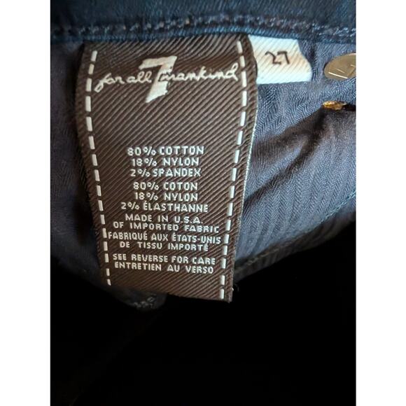 7 For All Mankind Women Jeans, "Kaylie" Dark Wash Bootcut Jeans, Sz 27 - Picture 3 of 11